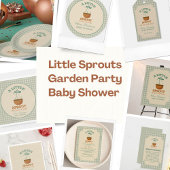 Serviette En Papier Little Sprouts Garden Party Baby shower
