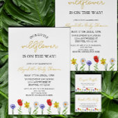 Serviette En Papier Petit Baby shower Fleur sauvage