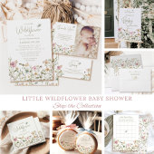 Serviette En Papier Baby in Bloom Fleur sauvage Baby shower fille