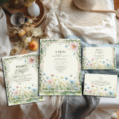 Een kleine wilde bloem meisje Baby shower I Servet