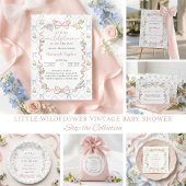 Étiquette Wildflower Baby Shower Return Address