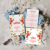 Serviette En Papier Lobster Love Coastal Bachelorette Party