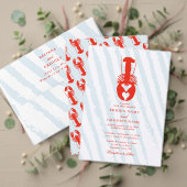 Programme Circuit de mariage Rayures bleues du cœur de homar (Personnalisez la collection de ce créateur indépendant. Test)