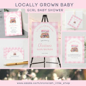 Serviette En Papier Baby shower de filles cultivées localement