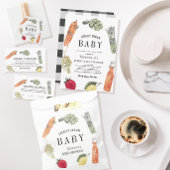 Sachets En Papier Le Baby shower des fermiers cultivés localement