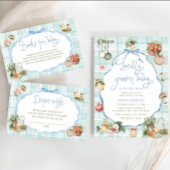 Gobelets En Papier Baby shower Bleu du marché agricole local