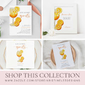 Poster SIGNE BARRIÈRE Mimosa Aperol Spritz Fête des marié