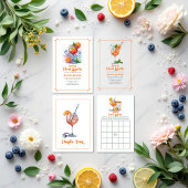 Liefde op de eerste Spritz Retro Bruidsfeest Ronde Sticker