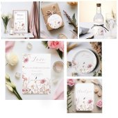 Serviette En Papier Amour en fleur Douche nuptiale