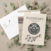 Pink Egypt Passport Wedding Save the Date (Personaliseer deze collectie van deze onafhankelijke maker. Test)
