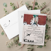 Save The Date Burgundy Suède Passeport Enregistrer La Date (Personnalisez la collection de ce créateur indépendant. Test)