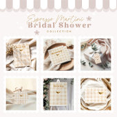 Sticker Rond L'amour est dans l'air Espresso Martini Baby Showe