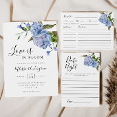 Assiettes En Carton Fête des mariées de verdure à fleurs bleues rustiq