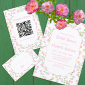 Invitation Love Is In Bloom Pink Floral Bridal Shower