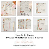 Invitation QR Code Love Is In Bloom Wildflower Bridal Shower