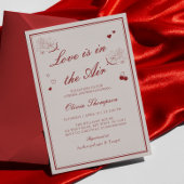 Invitation Love is in the Air Valentine Bridal Shower