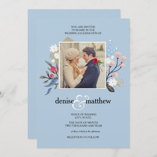 Collection ludique en bleu d'Omphalodes Invitation (Devant / Derrière)