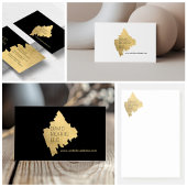 Luxe Abstract Gouden Brushstroke Logo op Wit Post-it® Notes
