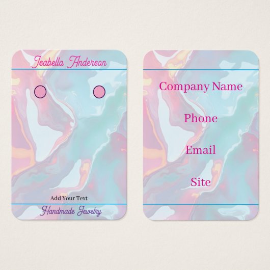 Collection Luxe Rose Pâle Menthe Douce Or Moderne (Devant & derrière)