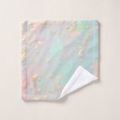 Collection Luxe Tendance Rose Pâle Menthe Douce Or (Gant de toilette)