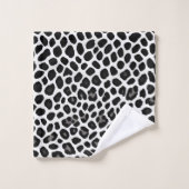 Collection Luxe White Leopard Elégante (Gant de toilette)
