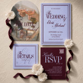 Éventail Programme de cérémonie de mariage Luxe Script Perv