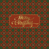 Luxe goud en rode kerst servet