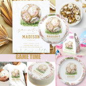 T-Shirt Soccer Anniversaire Luxe Rose & Or