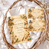 Invitation Magical Spellbook Wizard Baby Shower