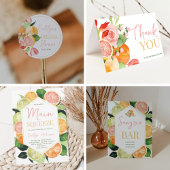 Huwelijkse bruiloft met aangepaste citrus poster