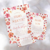 Papier Budget de la douche de nuptiale Main Squeeze Citru