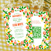Invitation ROSE PRINCIPALE Citron Été Clair LANCEMENT DE MARI