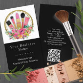 Carte De Visite Cosmétologiste maquillage Beauticier QR Code