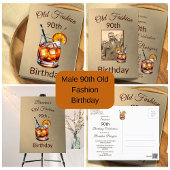 Serviette En Papier 90e Cocktail Homme Anniversaire de la mode