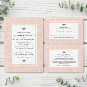 Gemarmerd Roos Elegant Vintage Wedding Gastenboek (Personaliseer de collectie van deze zelfstandige maker.)