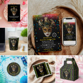 Invitation Mardi Gras Masque 21e fête d'anniversaire