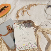 Assiettes En Carton Une Petite Fille Fleur sauvage Fête d'Anniversaire