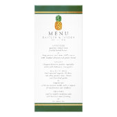 Collection Mariage d'ananas tropicaux - Menu (Devant)