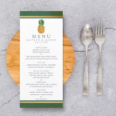 Collection Mariage d'ananas tropicaux - Menu