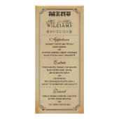 Collection Mariage de Steampunk victorien - Menu (Devant)