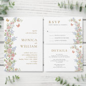 Invitation Ornate Grace Pastel rose QR code Wedding RSVP (Personnalisez la collection de ce créateur indépendant.)
