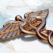 Caduceus Medical Copper Roos Gold Luxe Marble Case-Mate iPhone Case