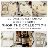 Save The Date Chevalier de fantasy dragon mariage gothique