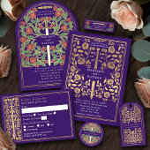 Purple Royal Medieval Programme de mariage d'épée