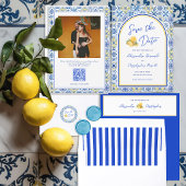 Save The Date Italian Summer Destination Wedding QR Code