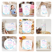 Invitation Mermaid 6e anniversaire Fête d'éclaboussures de fi