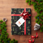 MERRY AND DEER KERSTMIS enveloppe zegels (Personaliseer de collectie van deze zelfstandige maker.)