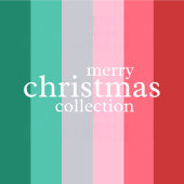 Étiquette Joyeux Noël rouge et vert