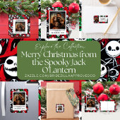 Cartes Pour Fêtes Annuelles Photo de la famille Jingle Jack O'Lantern