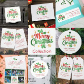 Petite Chaussette De Noël Joyeux Noël moderne classique simple photo de fami